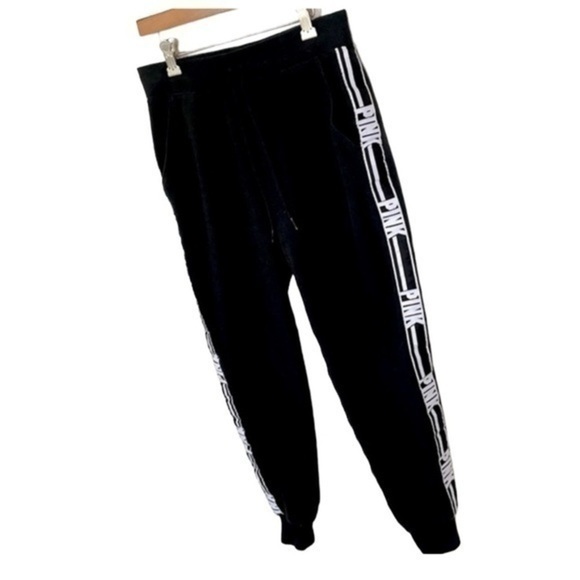 PINK VICTORIA’S SECRET | Women’s Black & White Sweatpants Size XS - Picture 1 of 8